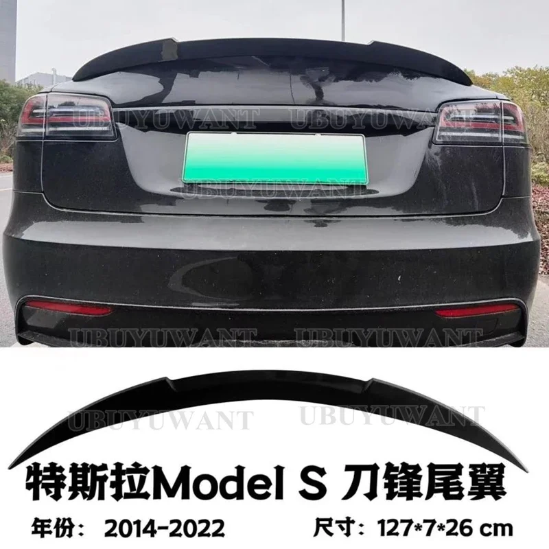 

Аксессуары для Tesla Model S Спойлер углеродного цвета/глянцевый Глянцевый для Tesla Model S 2014-2022 Спойлеры для крыльев БАГАЖНИКА АВТОМОБИЛЯ