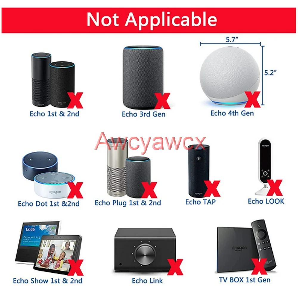 شاحن محول تيار متردد تيار متردد 12 فولت 1.25 أمبير لـ Alexa Echo Spot Echo Dot 3rd Gen و4th Gen Fire TV Cube Show 5 Dot مع ساعة