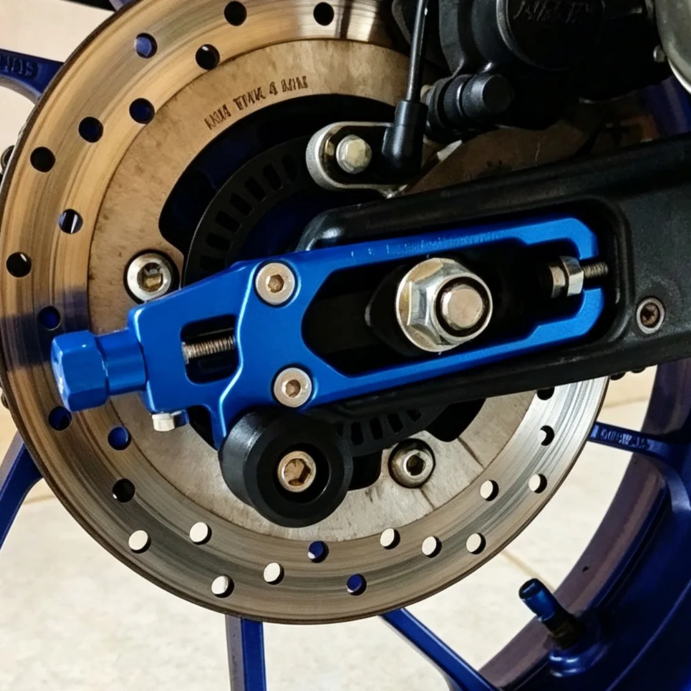 For YAMAHA R15 V3 MT-15 MT15 MT 15 R 15 2019-2022 2020 2021 Motorcycle Rear Wheel Axle Blocks Chain Adjusters Tensioners Kit 3