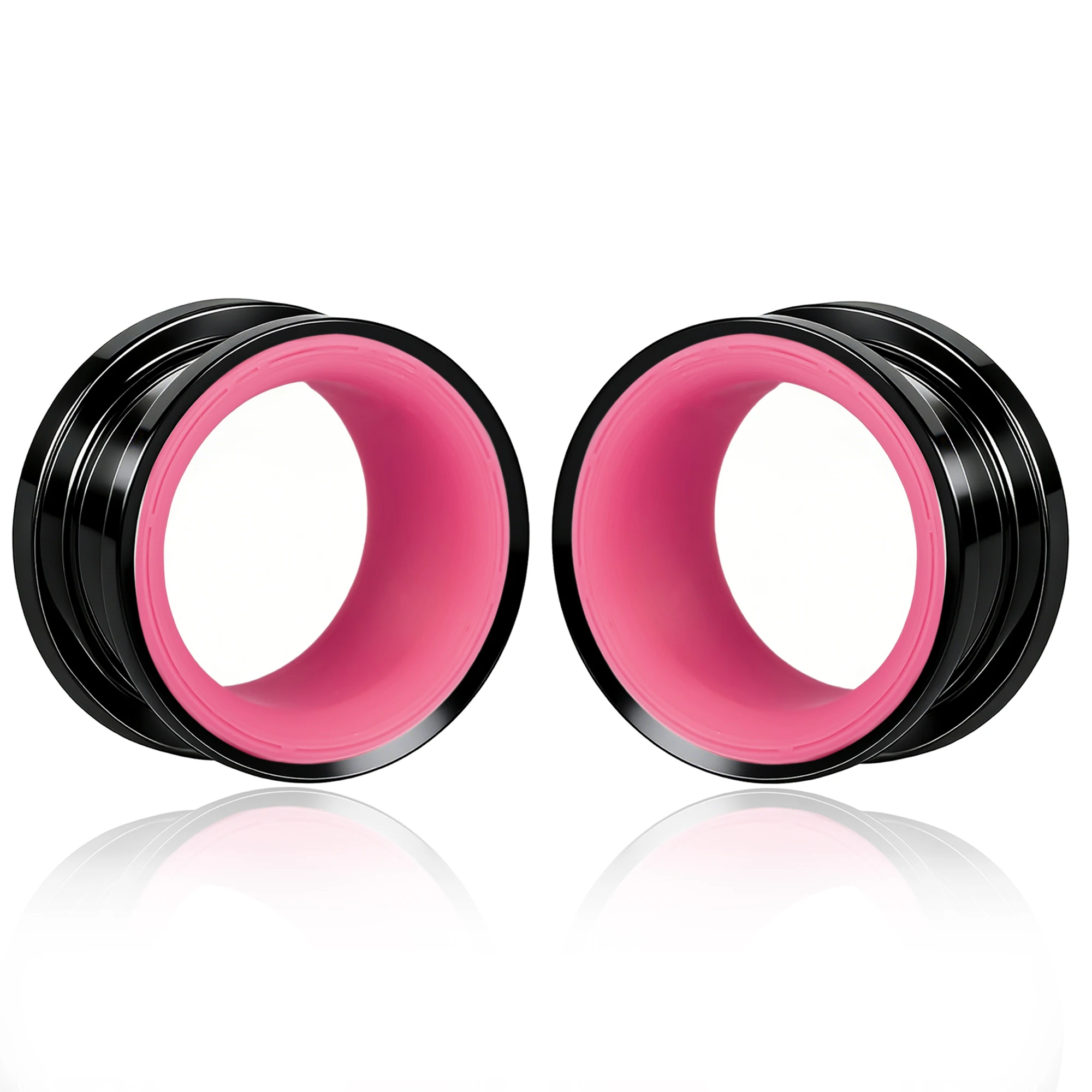 Stainless Steel Ear Tunnels, 2PCS Set