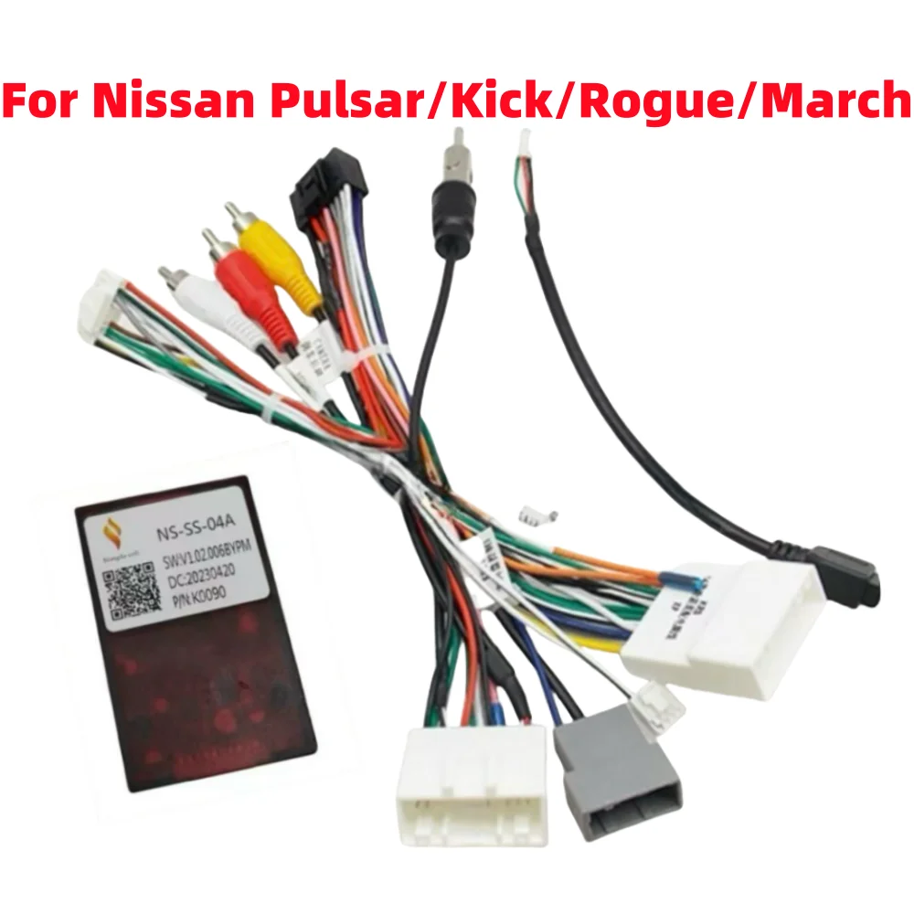 Canbus Box NS-SS-04A For Nissan NP300/ Juke/March/Micra/ Qashqai J10/Navara/Xtrail T32/ Pulsar Android 2 Din 16 Pin Radio Car