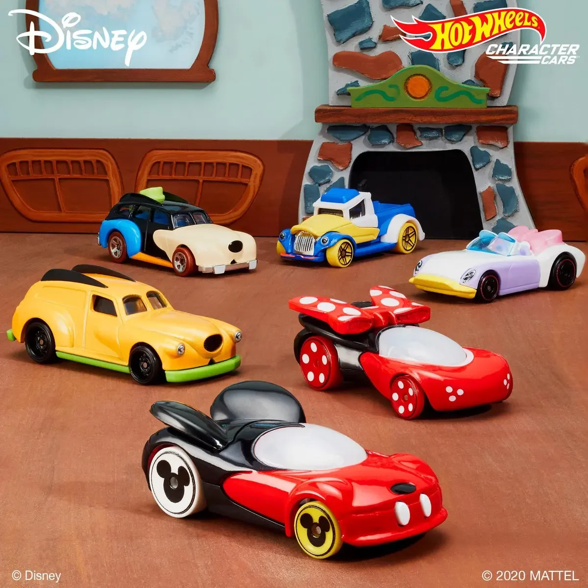 6 Pack Original Hot Wheels Disney 1/64 Miniatures Cart Hoteelws Cars Hotwheels Christmas Gifts Collectible Hotweheels Model Car