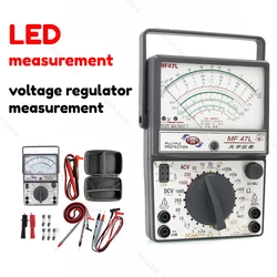 Prueba LED para multímetros de puntero, magnético externo zumbador, medidor analógico, 2500V, probador antiquemaduras, herramientas multifuncionales, MF47L