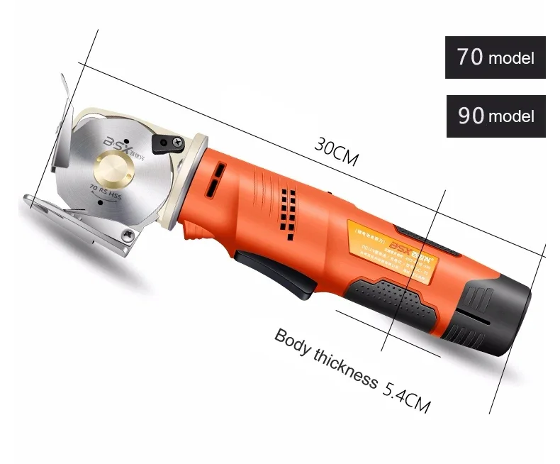 Handheld 12V Cordless Electric Round Scissors Fabric Cloth for Leather Cloth Cutting Machine Rechargeable Electric Scissors