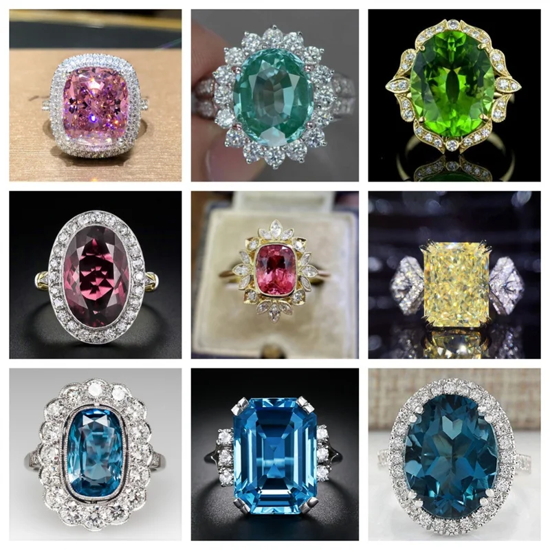 2024 New Fashionable and High End Zircon Women's Ring, Unique Design, Gorgeous Personalized Jewelry of Special Interest