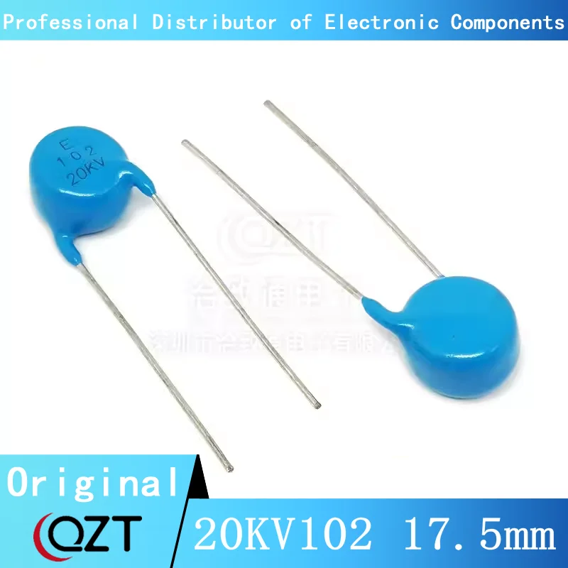 

5pcs/lot-10pcs/lot 20KV102 17.5mm 102 20KV 1000pF 1nF CT81 High Voltage Ceramic capacitor