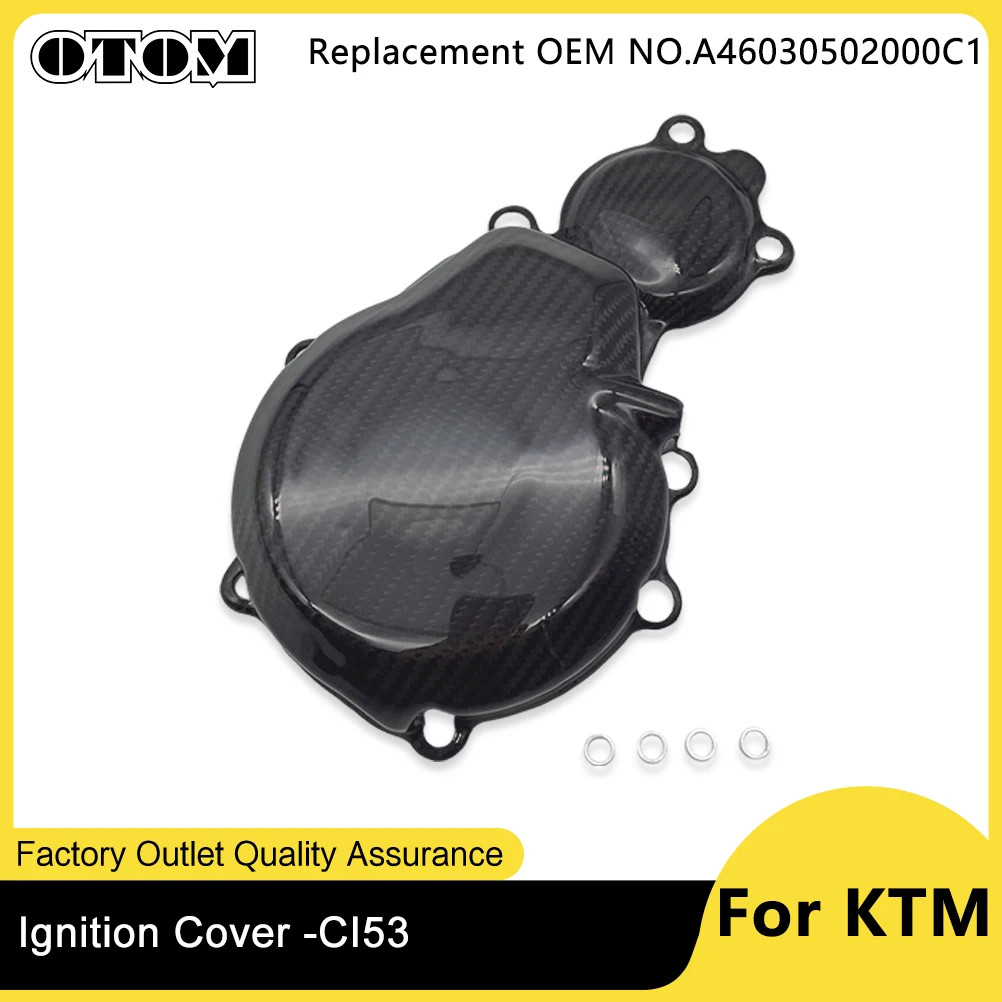 2024 Motocross Ignition Cover Guard Carbon Fiber Protection Case For KTM HUSQVARNA GASGAS ECF ES XWF EXC-F FE 250 350 Motorcycle