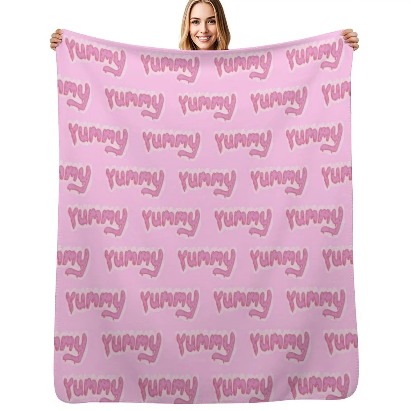 Yummy? Throw Blanket Stain Resistant Cozy Warm Blanket