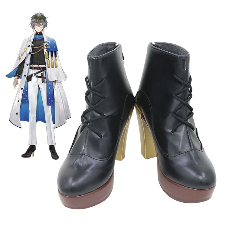 Japanese Virtual YouTuber VTuber Luxiem Ike Eveland Customize Anime Cosplay Fancy Party High Heels Shoes Boots