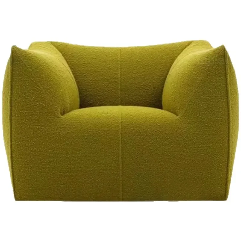 

Sofa Italian minimalist cream style modern simple Internet celebrity design living room furniture lamb wool