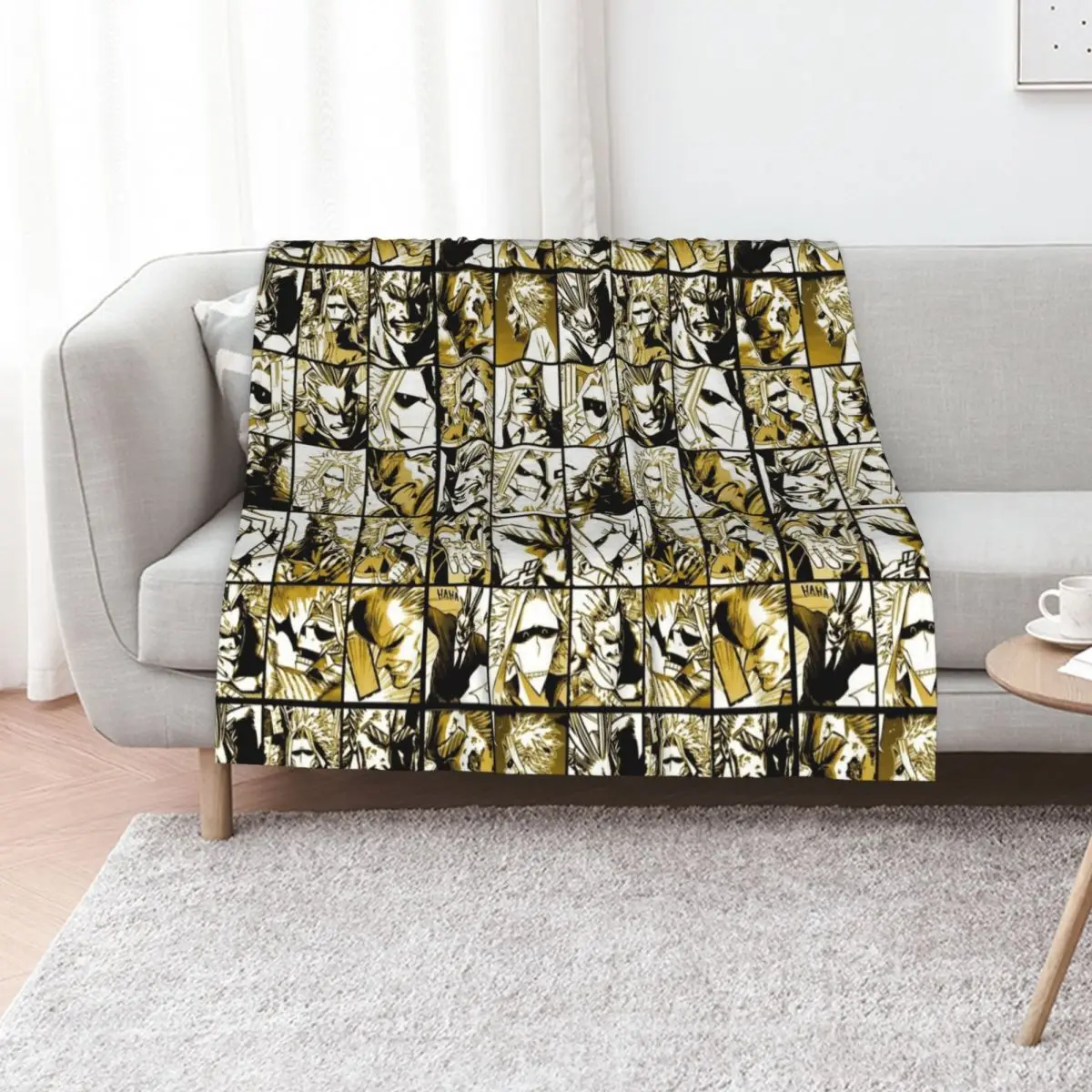 Allmight mix collage- color version Throw Blanket Tourist Flannel Fabric Hairy Vintage bed plaid Nap Blankets