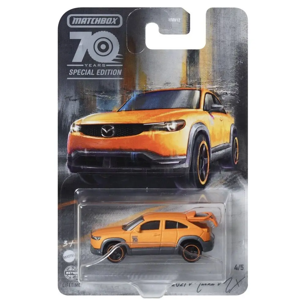 Assorted Matchbox 70th Anniversary 1:64 Diecast Metal Cars Corvette C8 POSCHE 911 HAMMER EV MAZDA MX DODGE  Premium 1/64 HMV12 view 5