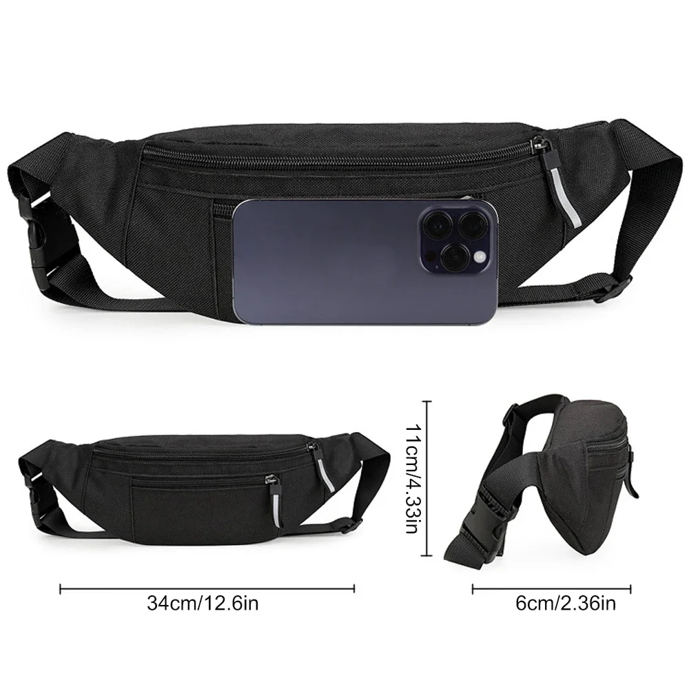 Mobile Waist Bag for Men Women Multifunctional Large Capacity Belt Bag Anti Splash Wear-resistant Construction Site Pochete