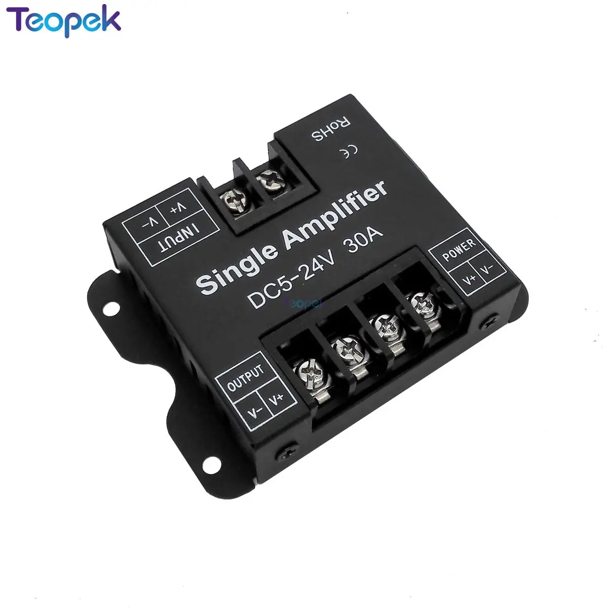 

Single Color LED Amplifier Data Signal Repeater DC12-24V 30A 1CH 1 Channel Dimmer Power Amplifier for LED Strip Lights