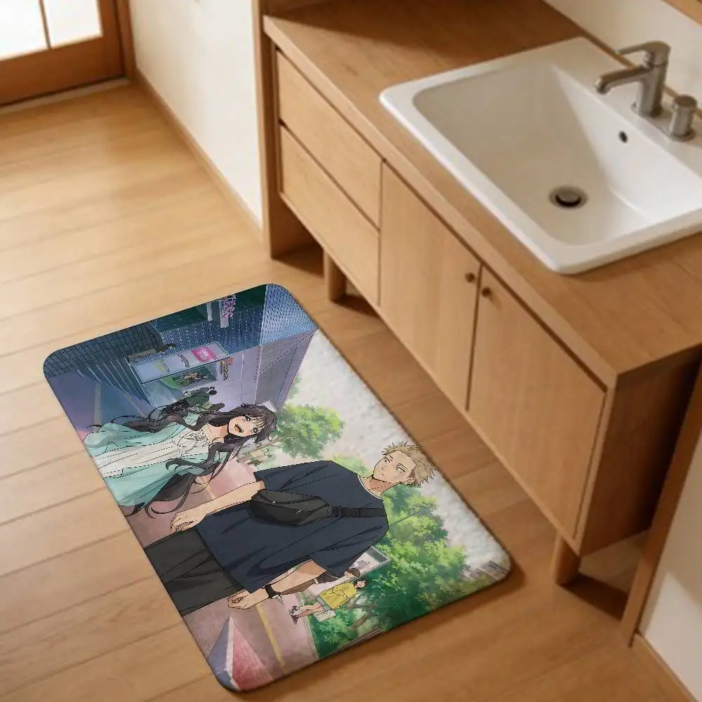 F-Fragrant Flower Blooms with Dignity Floor Mat Anti-slip Home Soft Badmat Front Door Indoor Outdoor Mat Welcome Doormat
