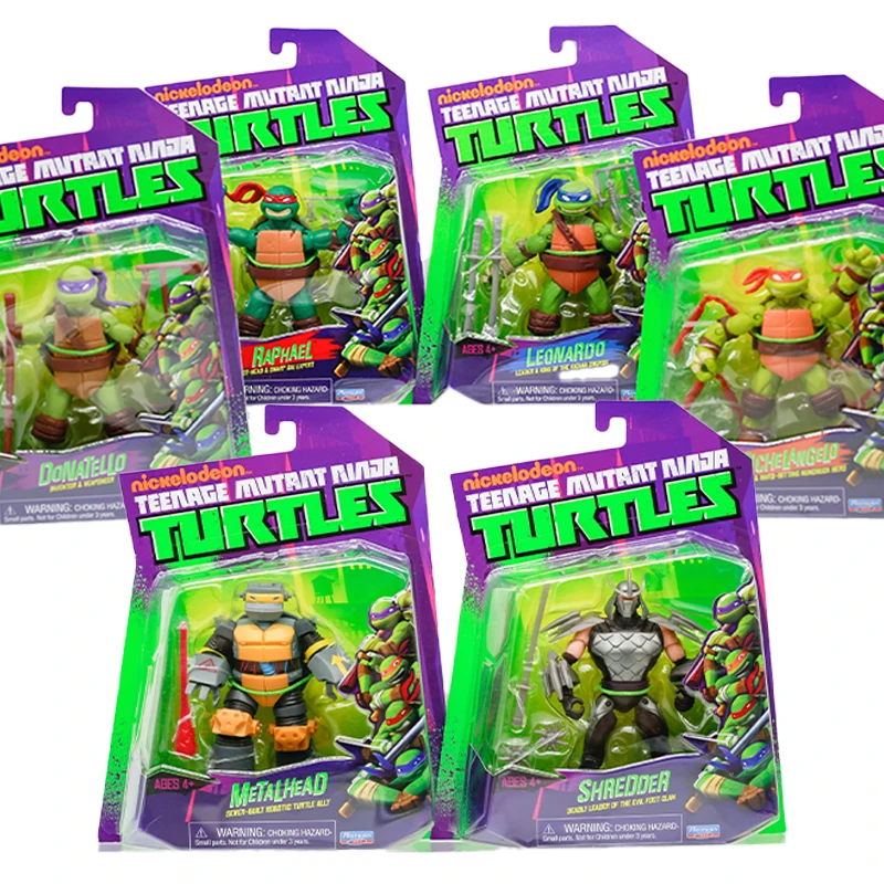 زملاء اللعب الأصلي الجديد في سن المراهقة سلاحف النينجا التقطيع رافائيل ليوناردو دوناتيلو مايكل أنجلو يمكن أن تتحرك ألعاب الشكل