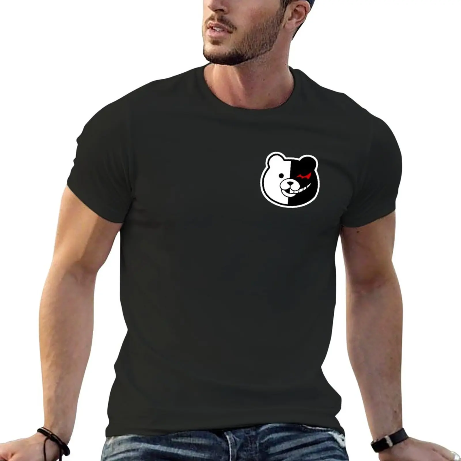 Dangaronpa Monokuma T-Shirt anime heavyweight t shirts quick drying shirt men graphic t shirts