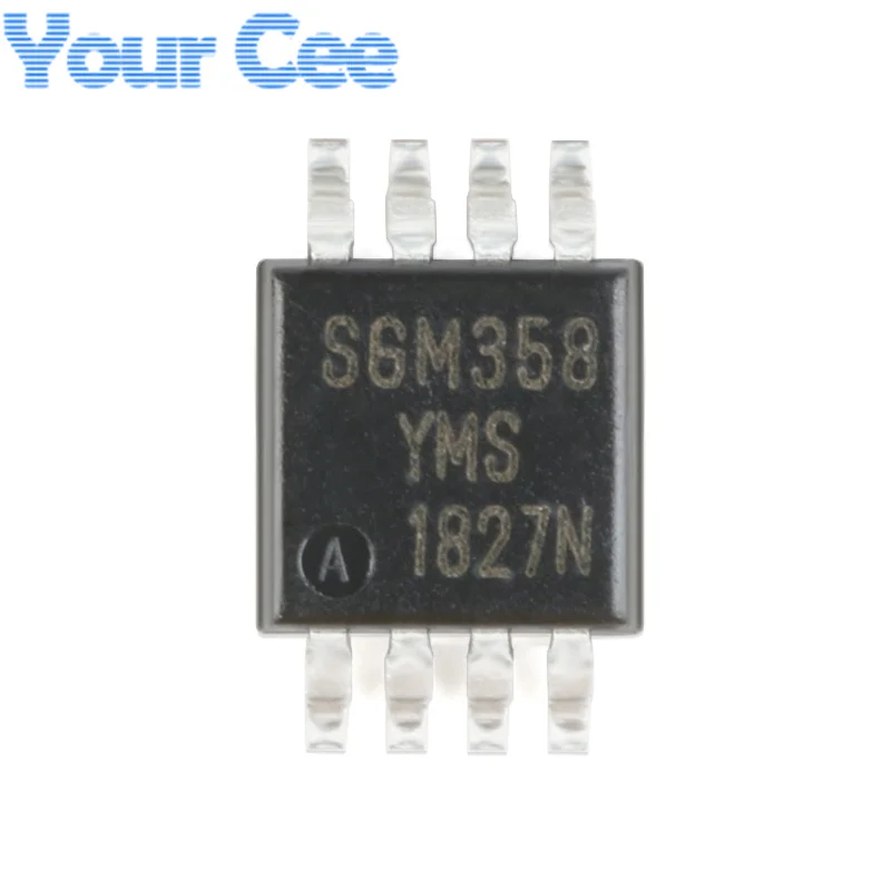 10pcs SGM358 SGM358YMS/TR MSOP-8 Rail-to-Rail CMOS Operational Amplifier Chip