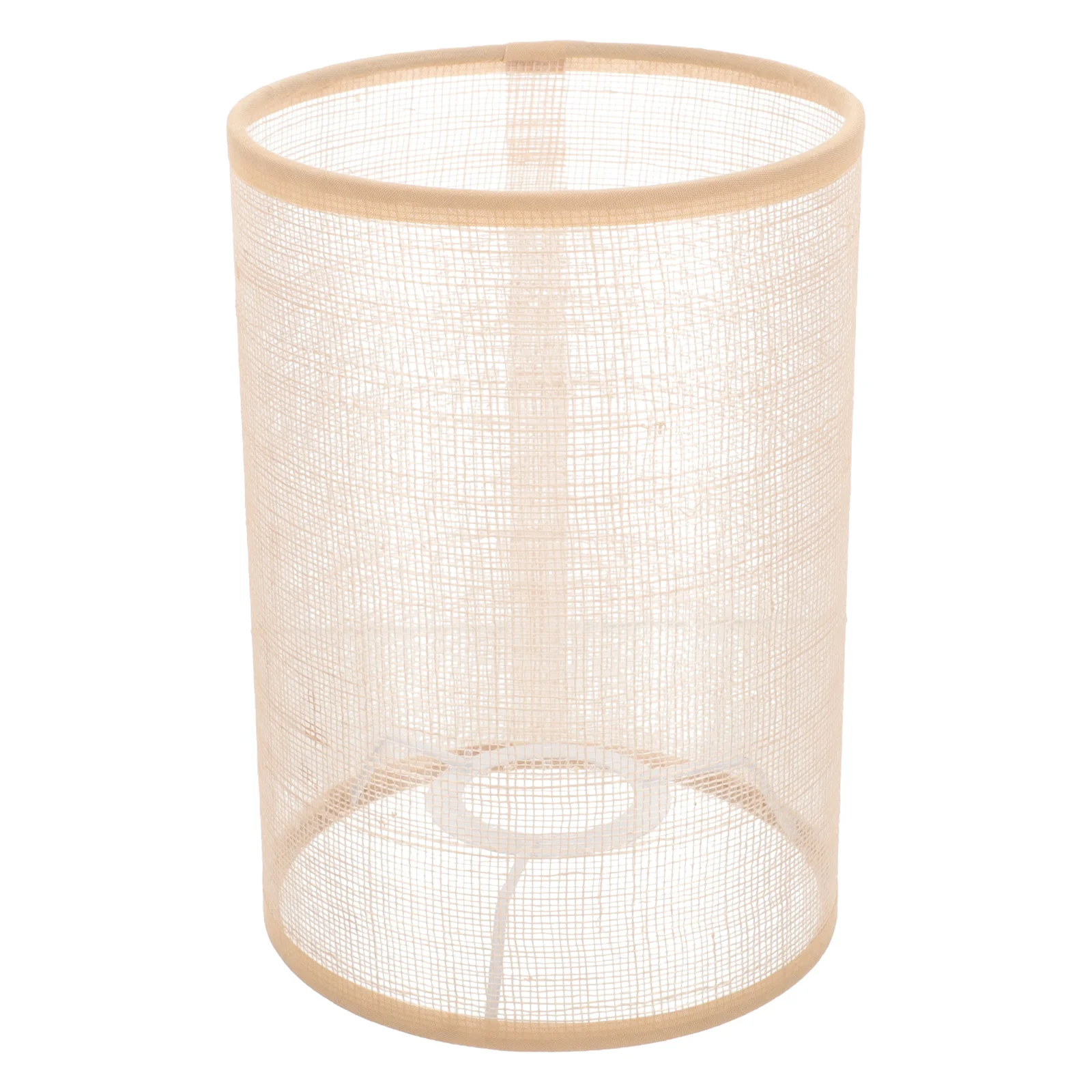 الكتان اللون غطاء مصباح المنسوجة يدويا النسيج ل E27 E14 الجدول الطابق مكتب مصابيح لينة غطاء خفيف الحديثة استبدال ديكور