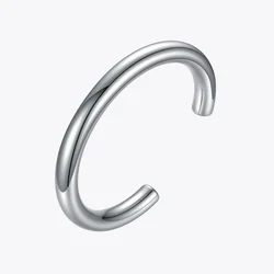 ENFASHION Thick Tube Bangles For Women Stainless Steel Hiphop Hollow Bracelets Femme Fashion Jewelry Pulseras Mujer Gifts B2159