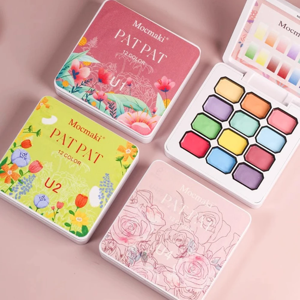 

4IN1 Pat Ombre Gel Nail Polish Easy Gradient Painting Gel for DIY French Nail Manicure Solid UV Varnishes Paint Art Gel 12Colors