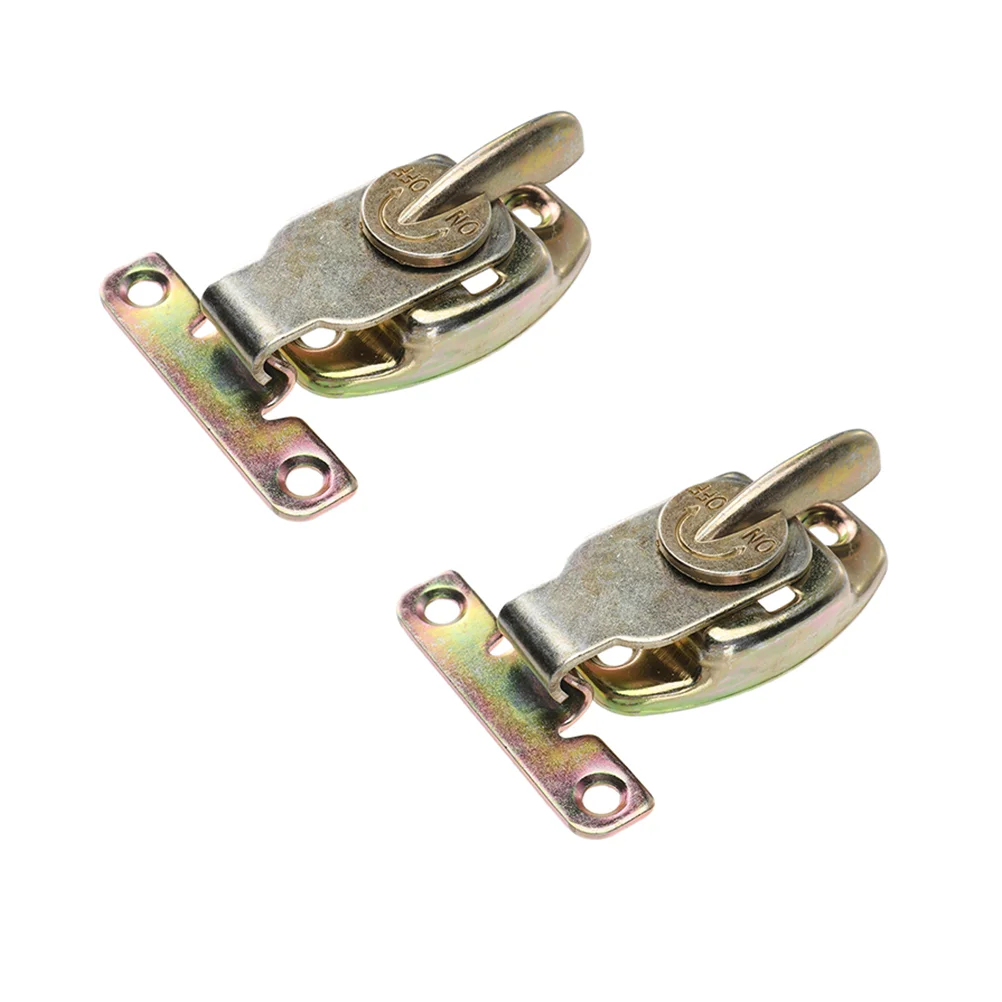 

2 Pcs Lock Buckle Abalone Table Leaf Fasteners Halves Locks Dining Buckles Connectors Clasp Joint Latch Iron Color Zinc