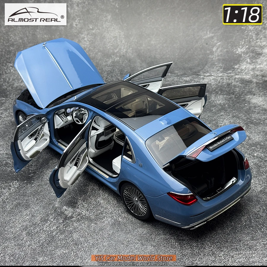 Almost Real Diecast  model 1/18  S-Class 2021  car model Metal send friends send leaders birthday presents