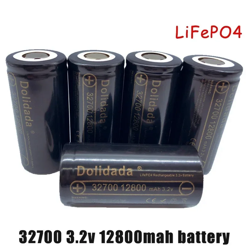 3.2V 32700 12800mAh Battery High Power LiFePO4 35A 55A Continuous Battery Discharge with Nickel Sheets Rechargeable Bateria