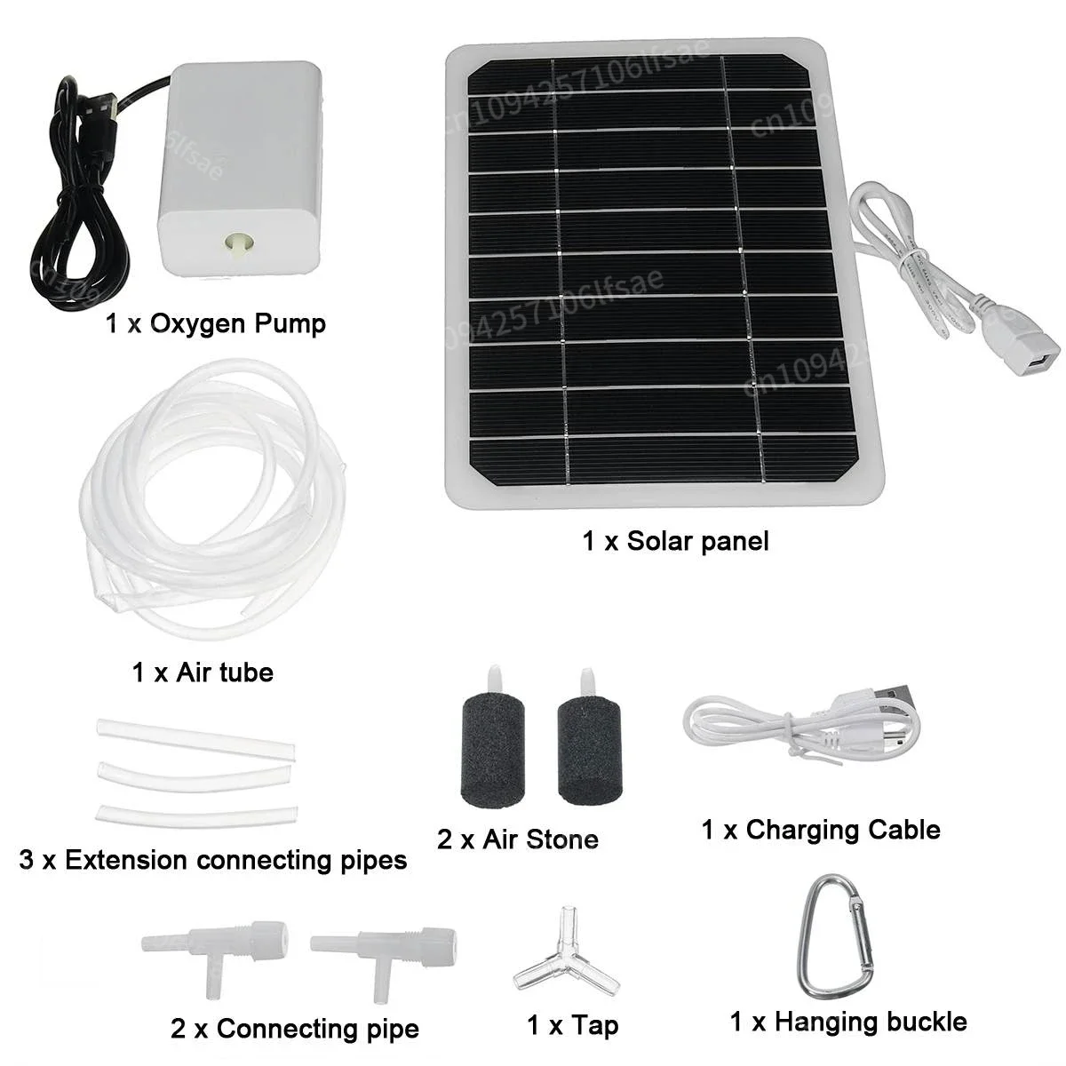 

3L/min Solar Generator Pump Solar Aquarium Fish Tank Air Pump Kit Aquarium Fish Tank Outdoor Pond
