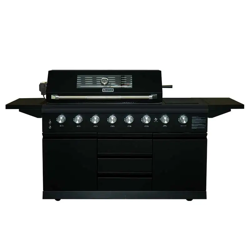 

Газовый гриль Hyxion Black Powder Coated Outdoor Kitchen 6B с черным порошковым покрытием