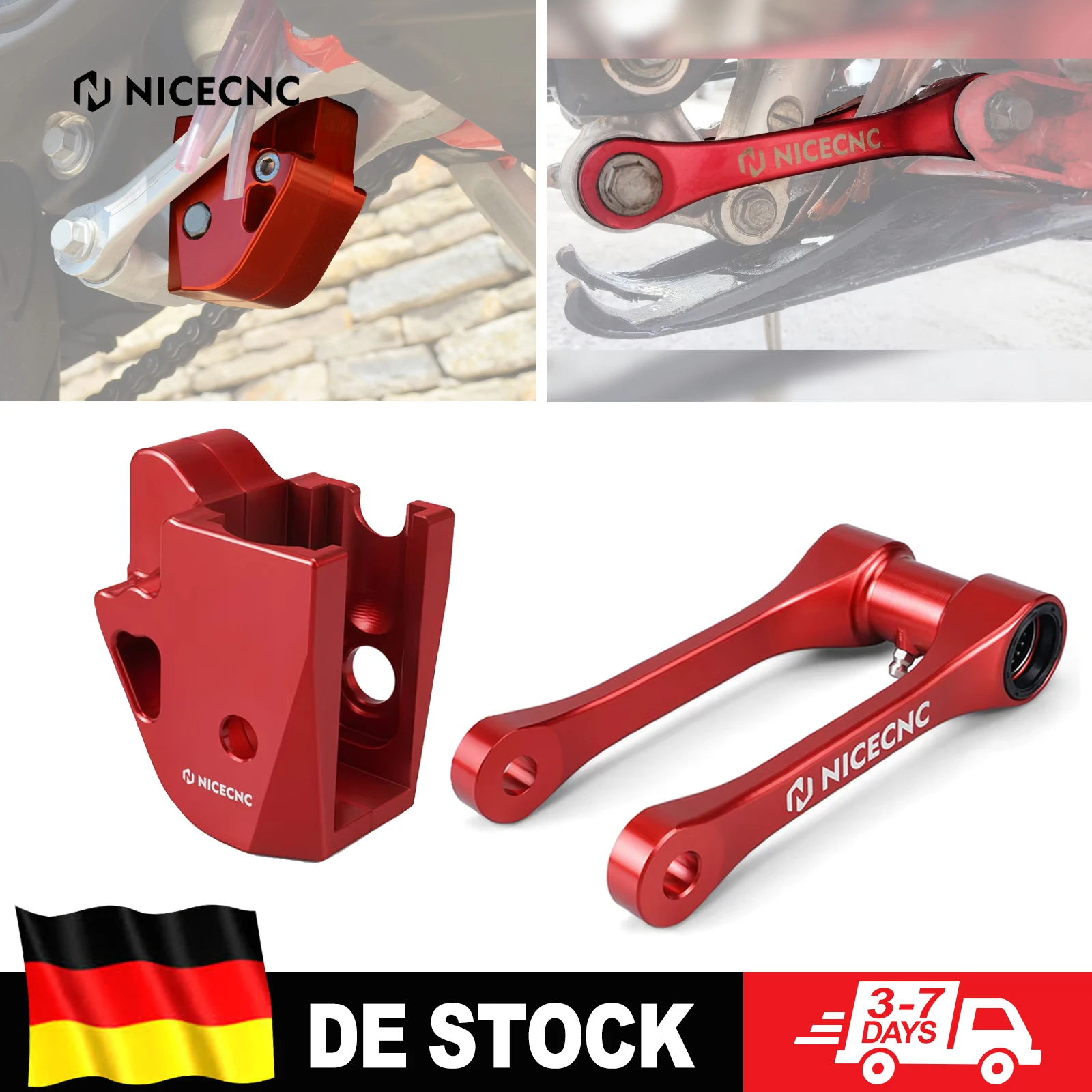 (EU-LAGER) Für Beta 2015-2024 RR 300 RR 250 RR 350 RR 390 RR 430 500 1,25 Zoll/30 mm Tieferlegungssatz Stoßdämpfer-Verbindungsschutz