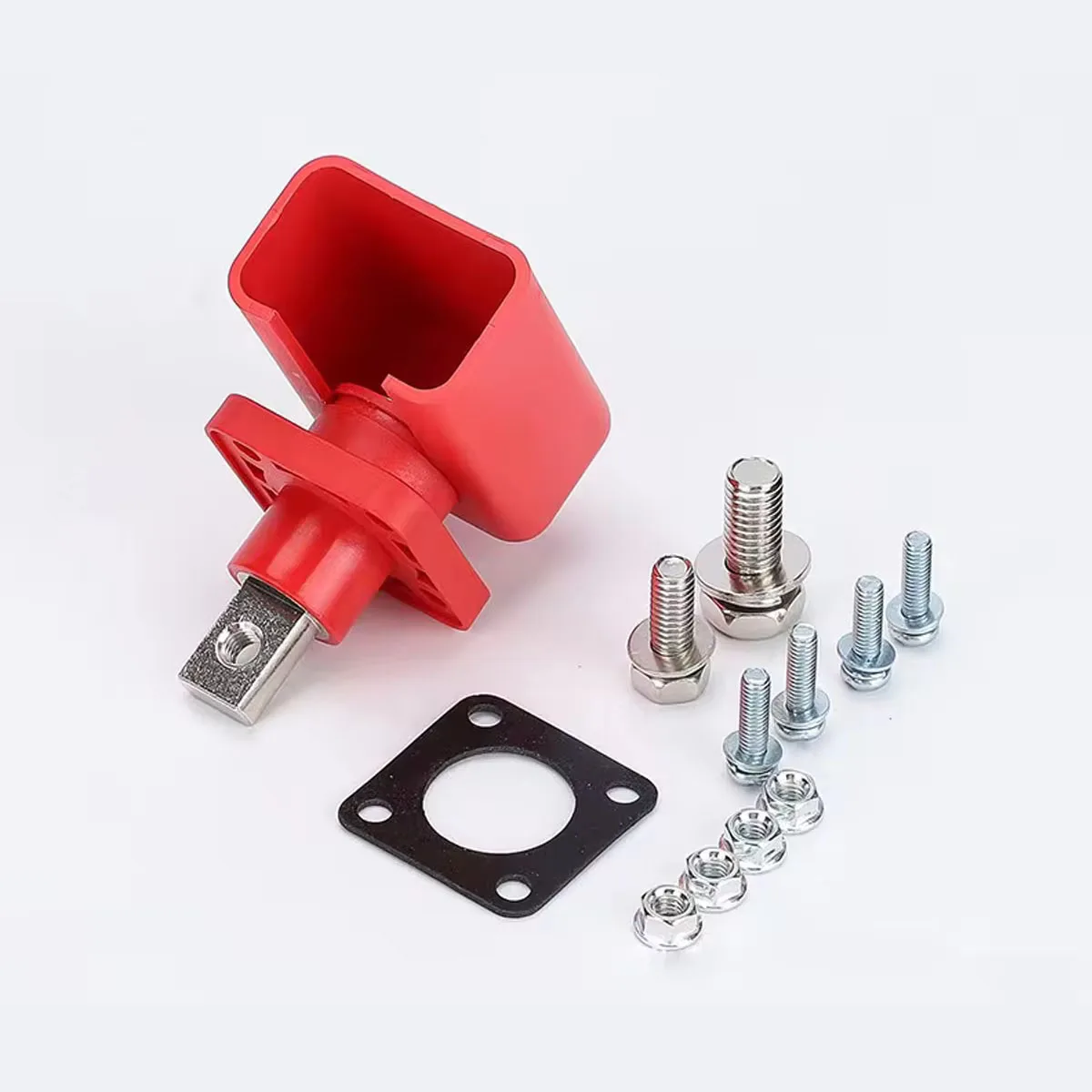 Lifepo4 High Current Li-ion Through-the-Wall Energy Storage Terminal Connector Block Inverter Connector 200A Square Battery Term