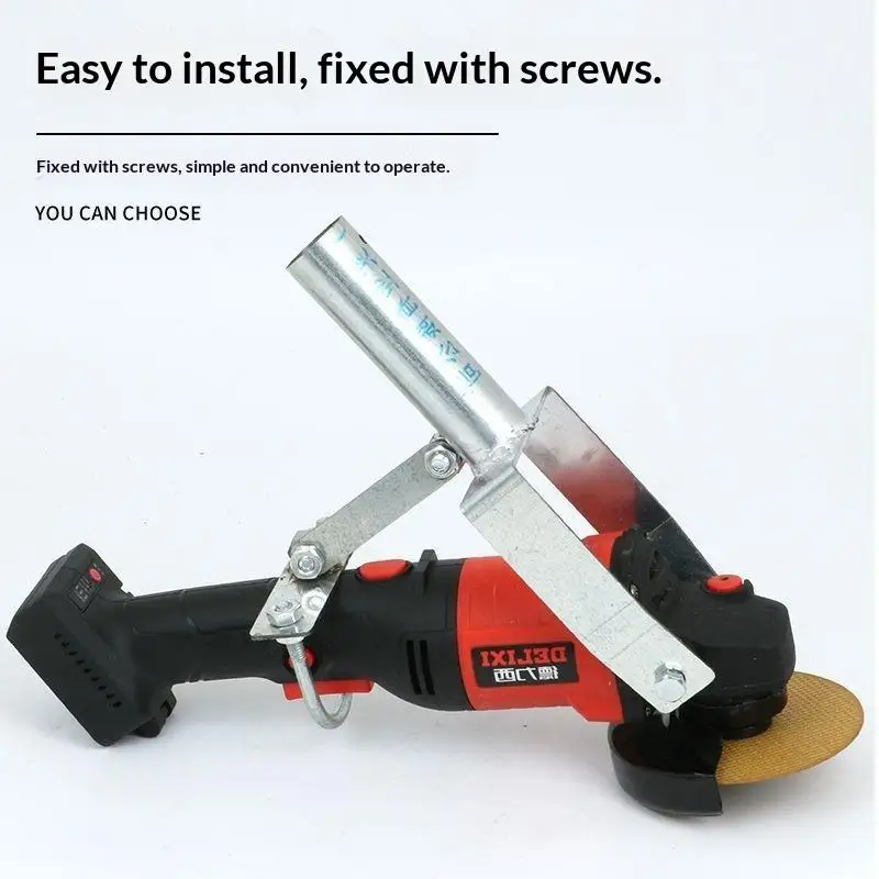 Angle Grinder Bracket Modified Extension Rod Equipped Anti-shake Standing Control 1PC for Precision Grinding Work