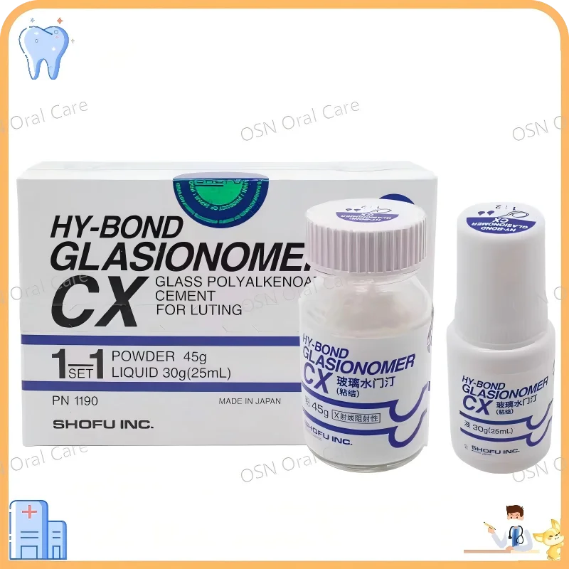 Dental SHOFU CX Material Glass Lonomer Cement Adhesive Edge Dental Materials Glass Ionomer Cement CX, Adhesive Edge Sealing Type