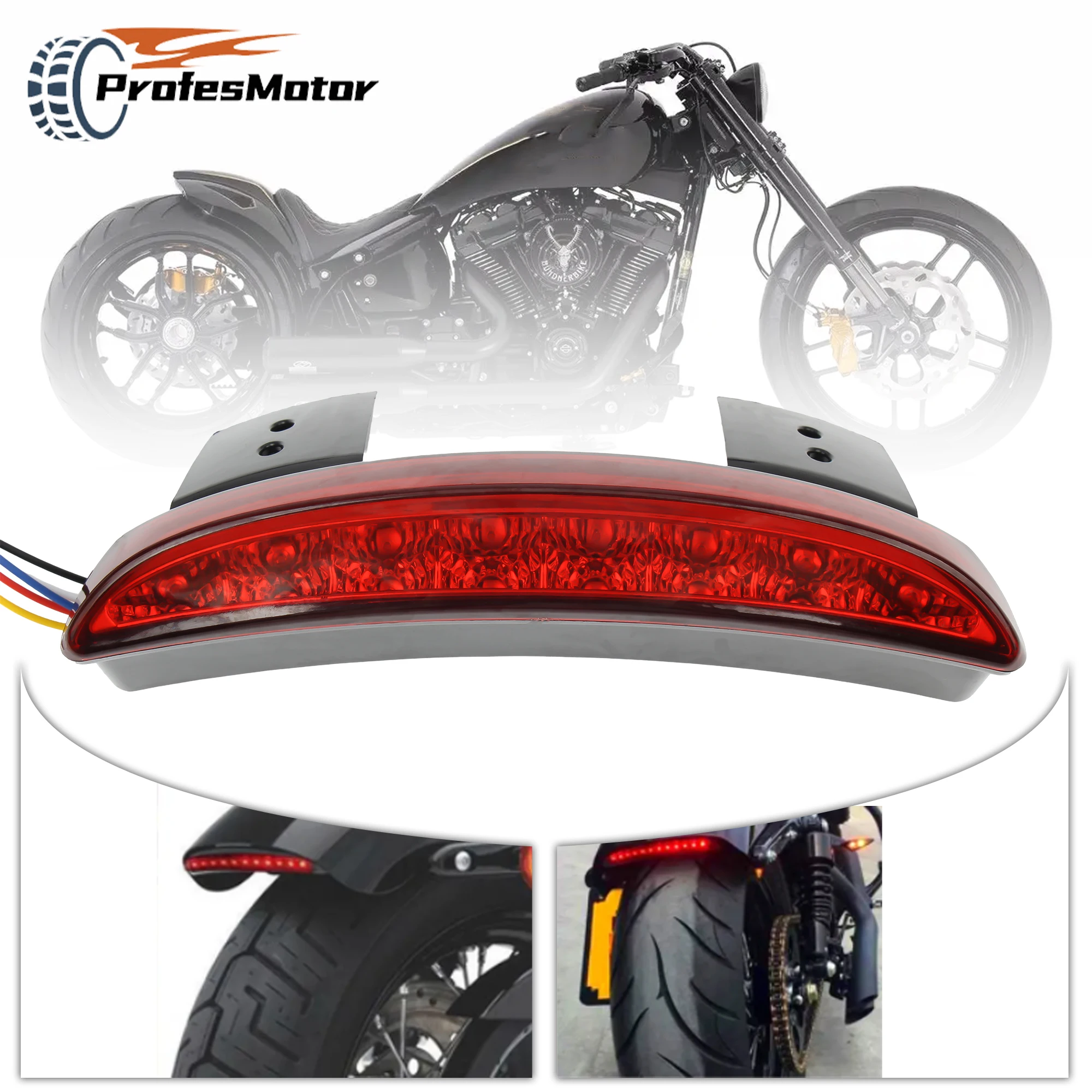 

For Harley Davidson Motorcycle LED Brake Tail Light Turn Signal Sportster XL 883N 1200N Supermoto Warning Light Modified Parts