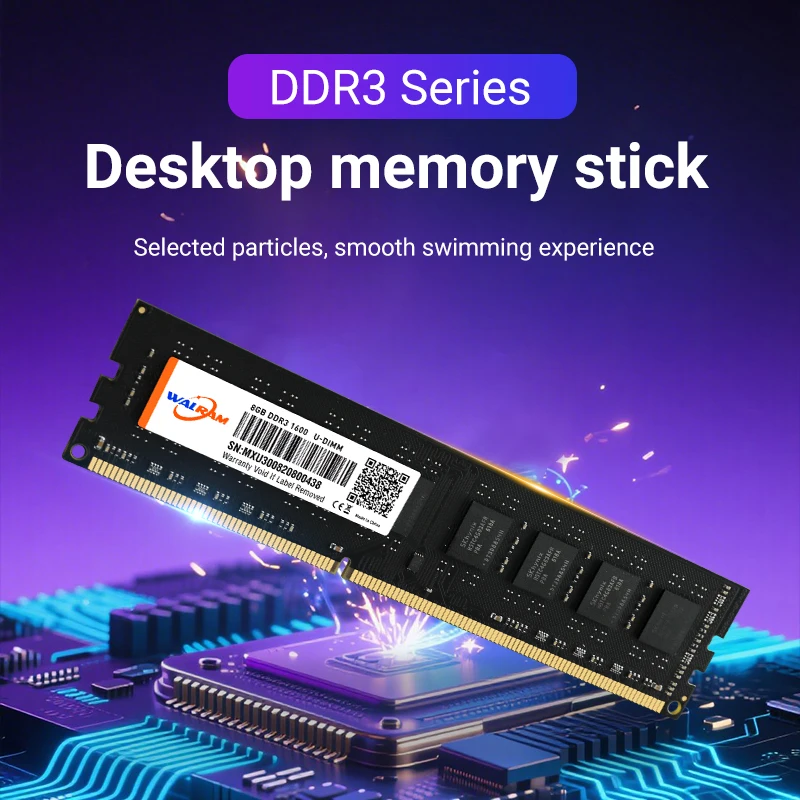 Walram DDR4 2666MHz Memoria Ram DDR3 8GB 1600MHz Ram DDR4 16GB 32GB 4GB 2400Mhz 1333MHz Udimm Memori Internal untuk PC Desktop