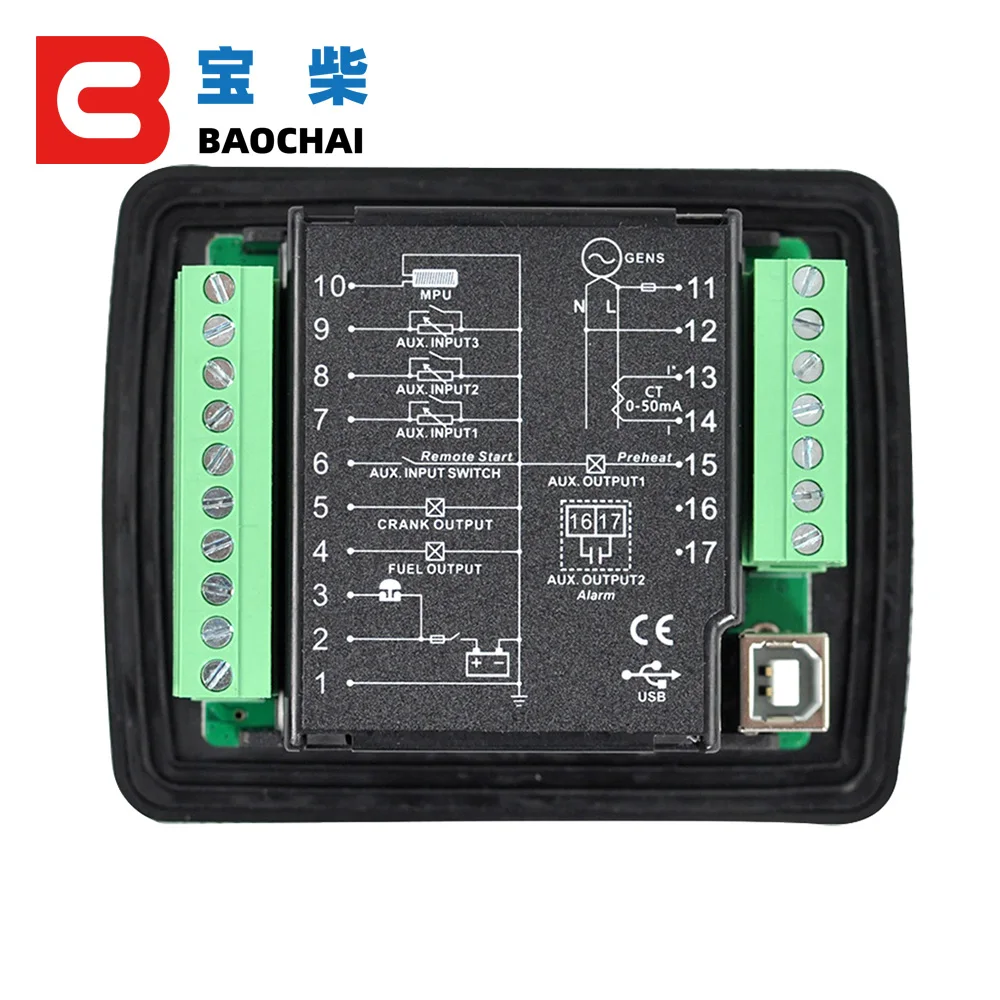 DC30D DC30T DC30C Generator Controller Diesel Engine Set Control Module Modified Panel High Power Intelligent Control Panel 12V