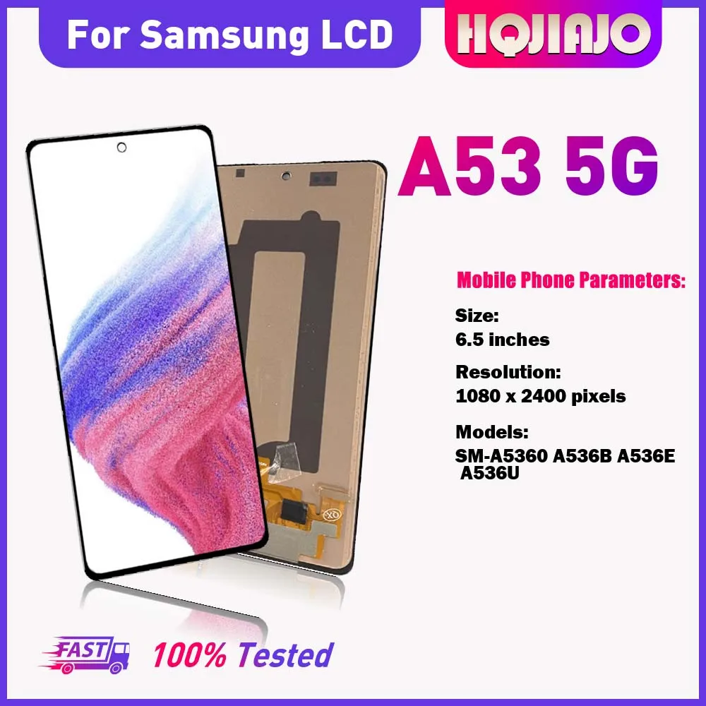65-''tft-amoled-lcd-ディスプレイタッチスクリーンデジタイザーサムスン-a53-5-グラム-sm-a536b-sm-a536u-sm-a5360-交換修理部品-a53