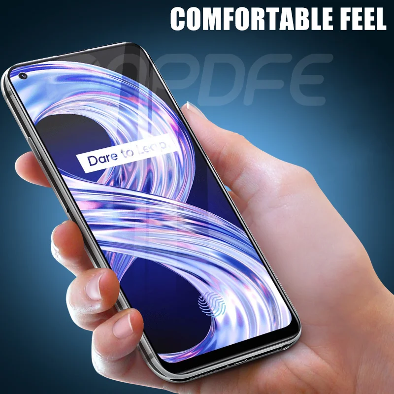 9D Full Protective Glass For Realme 8 7 Pro 7i Tempered Screen Protector on Realme 6 5 Pro 6i 6S 5i 5S C21 C15 C11 C3 C3i Glass