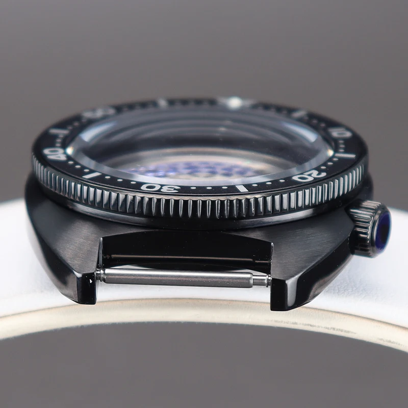 Black 41mm Luxury Watch Case Accessories Sapphire For SKX Abalone Seiko NH35 NH36/34/38 4R36 Movement 28.5mmDial 100m Waterproof