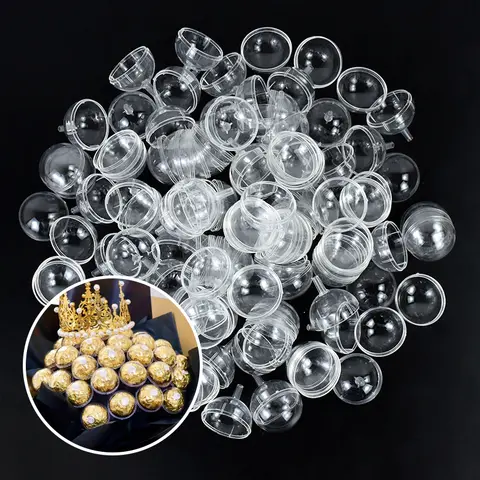 กระเป๋าใส่ของทรงกลมขนาด5/10/20ถุงใส่ชาฐานจับบรรจุภัณฑ์ขนมช็อกโกแลตช่อช็อกโกแลตทรัฟเฟิล