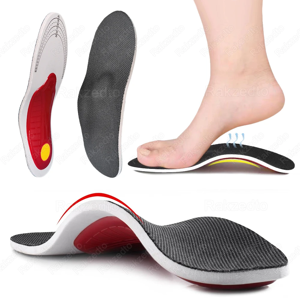 Orthopedic Insoles for Shoes with Arch Support EVA Insole for Man Woman Relief Plantar Fasciitis Flat Feet Corrector Shoes Pads