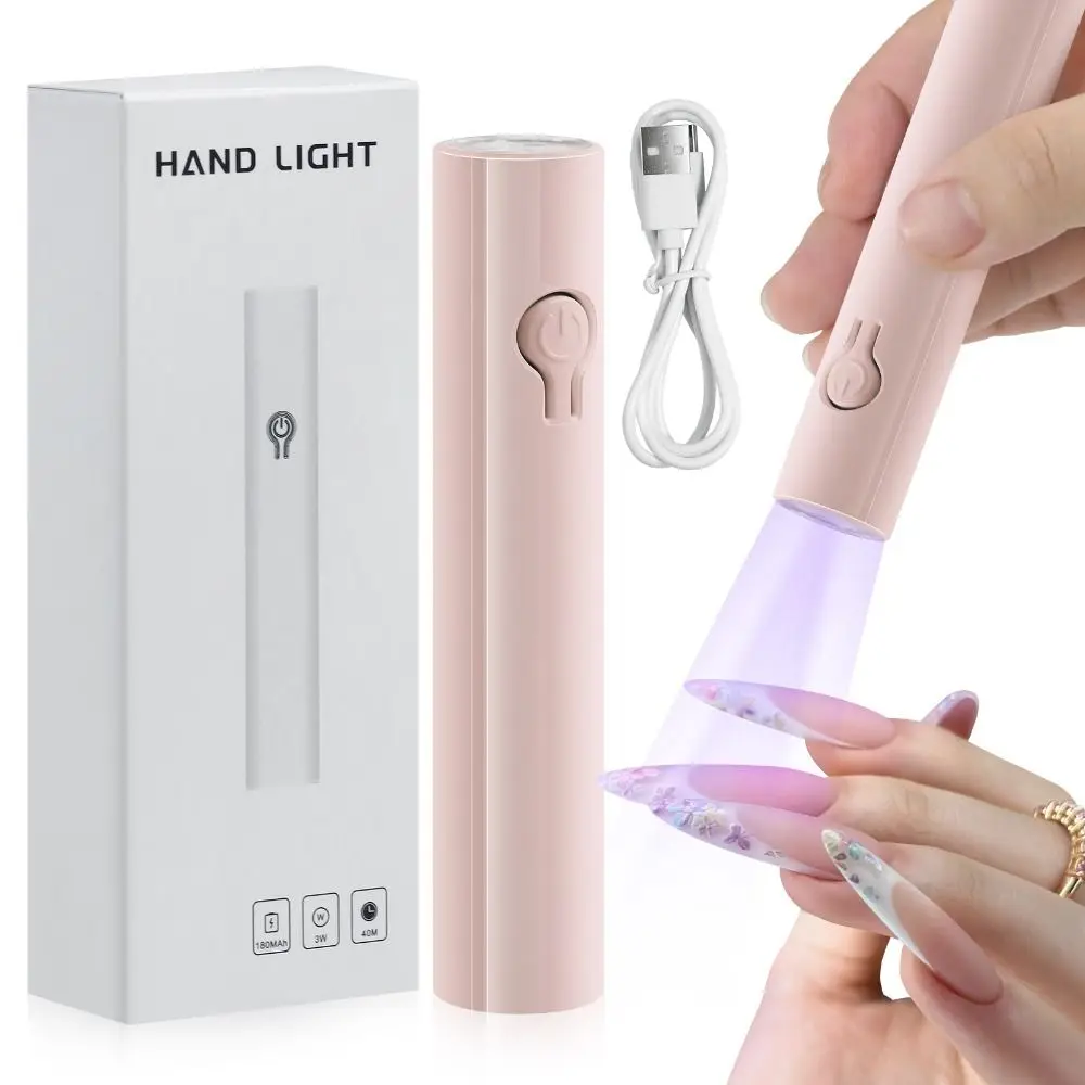 Lampada per asciugare le unghie portatile, ricaricabile tramite USB, per tutti gli strumenti per nail art con smalto gel, lampada per asciugare le unghie portatile ad asciugatura rapida a casa