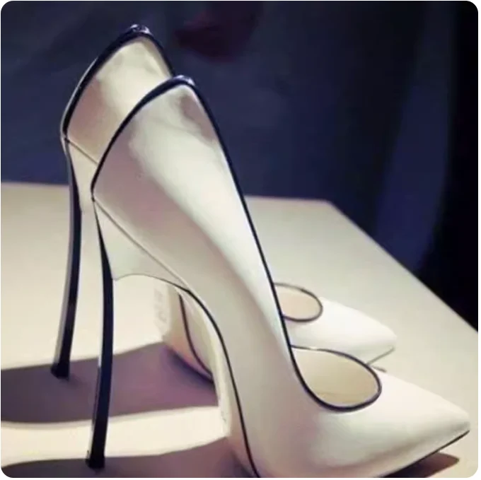 

Pointed Toe Sexy Patent Leather Shallow Pumps Party Wedding Women Suede Stiletto High Heel Sandals Lady Shoes 2024 Dress