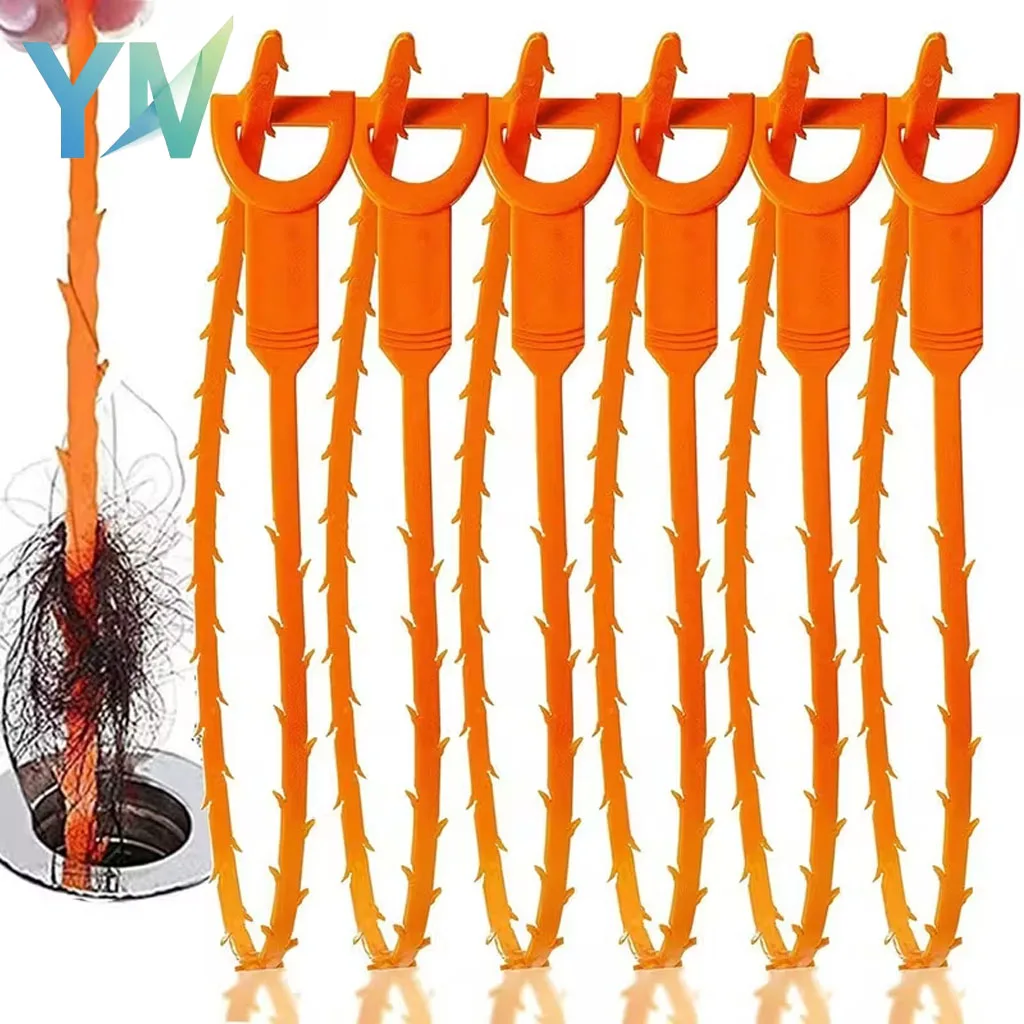 Sink Drain Cleaner Snake Tool for Kitchen Pipe Bathroom Toilet Drain Unclogging Hair Catcher Plumbing Cleaning Supplies ﻿