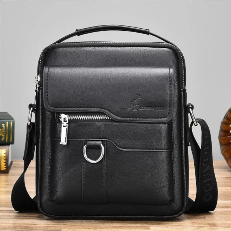Luxury Brand Vintage Messenger Bag Men Leather Shoulder Bags For Men Small Crossbody Bag Male Side Bag Office Business Handbag