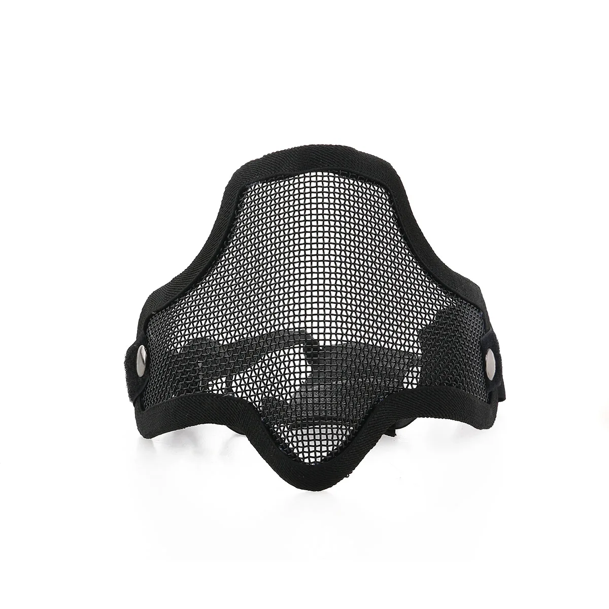 

CM01 Outdoor Sports Hunting Metal Mesh Half Protective with Adjustable Elastic Headband (Black)