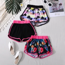 Pack Of  Three Styles Of Summer Girls Kid‘s Shorts Thin Leisure Fashion Polyester Children's Shorts 4-12Years Old