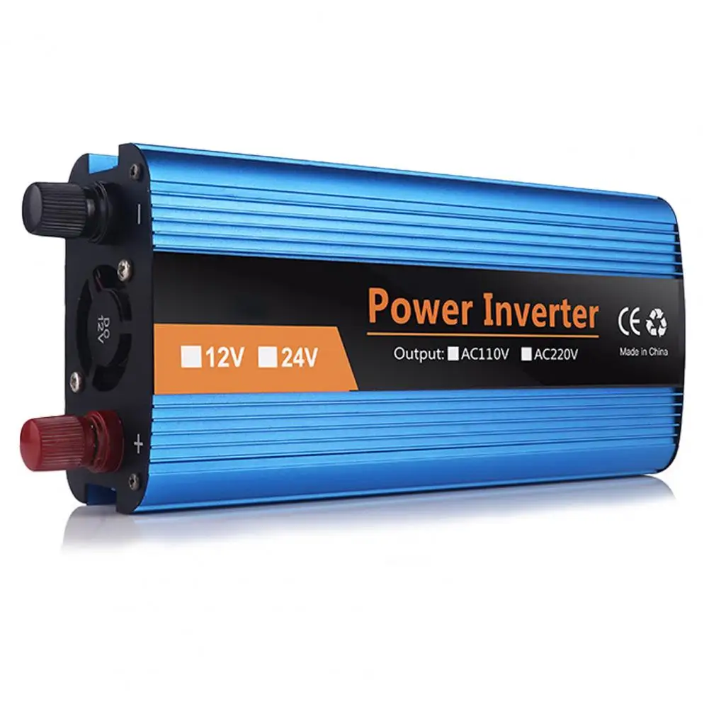 Portable Power Inverter 12/24/48/60V To 220V Pure Sine Wave 1600W Car Pure Sinus Wave Converter Home Transformer Inverter