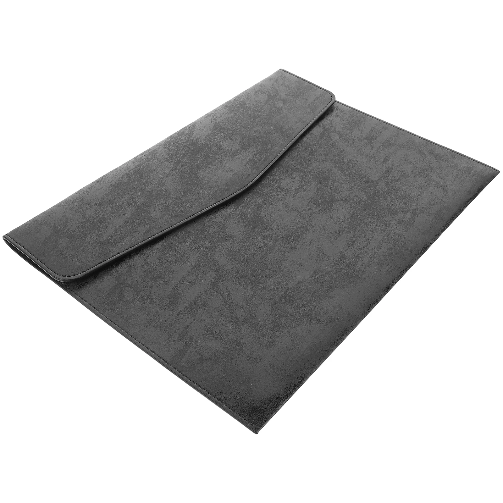 

Organizer Business File Bag Document Pouch Compression Black Pu Imitation Work